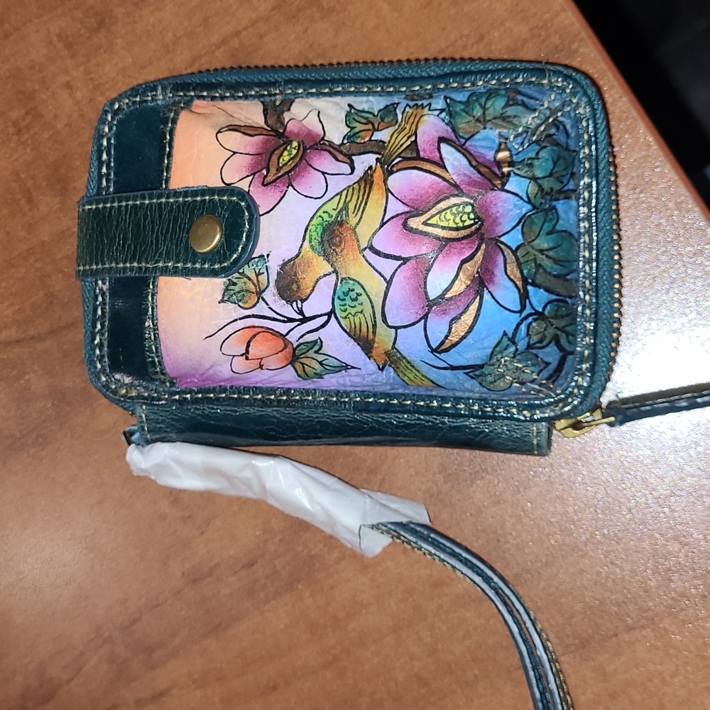 Sharif Hand Painted Wallet.  NEW WITH TAGS.